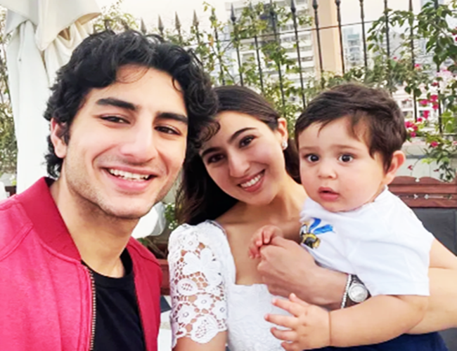 Sara Ali Khan Latest Photos With Jeh And Ibrahim