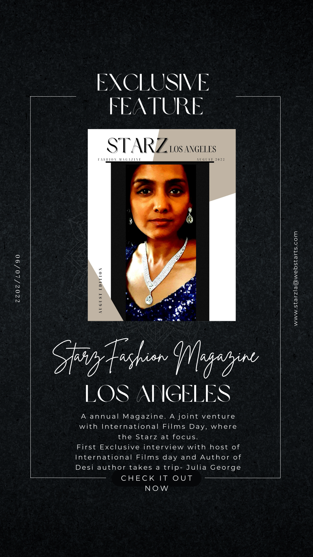 StarzLosAngeles – New Annual Magazine out now – Julia George