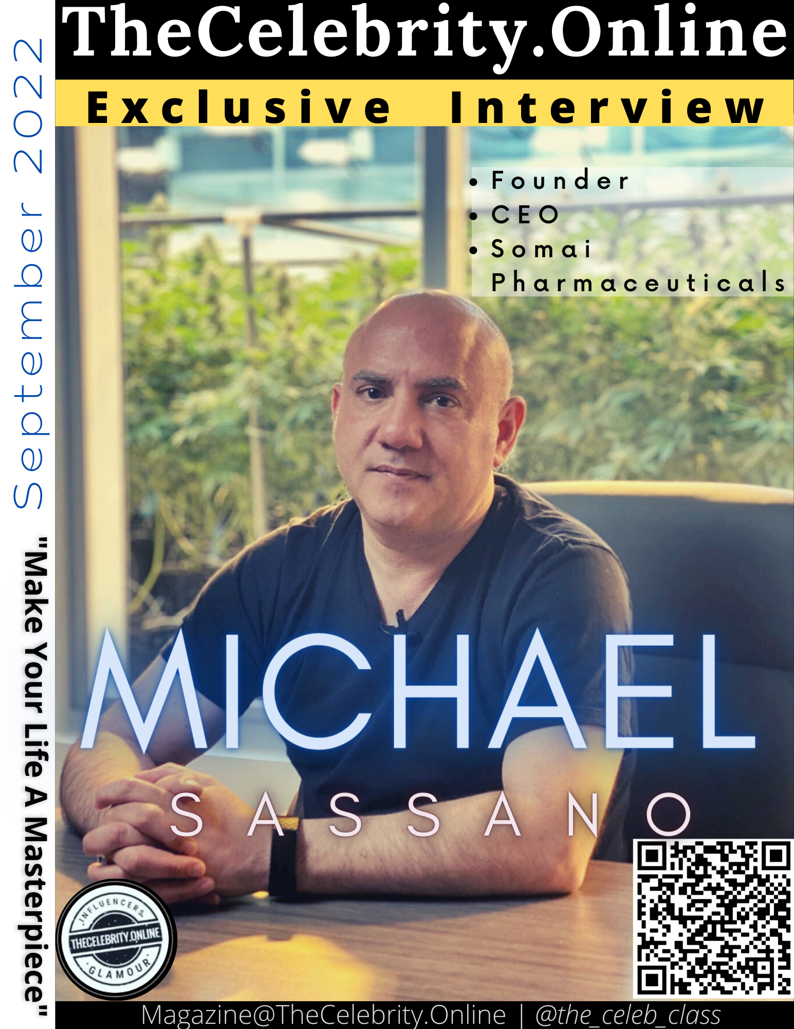 Michael Sassano Exclusive Interview With TheCelebrity.Online – September 2022