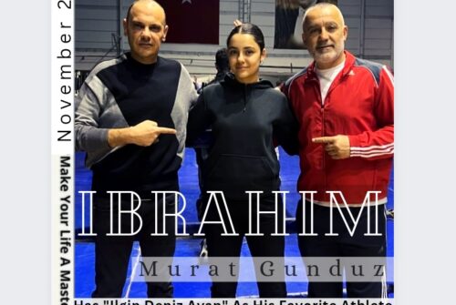Turkish Muaythai Federation Vice President Ibrahim Murat Gündüz Has A Favorite Athlete, Her Name Is ILGIN Deniz Ayan