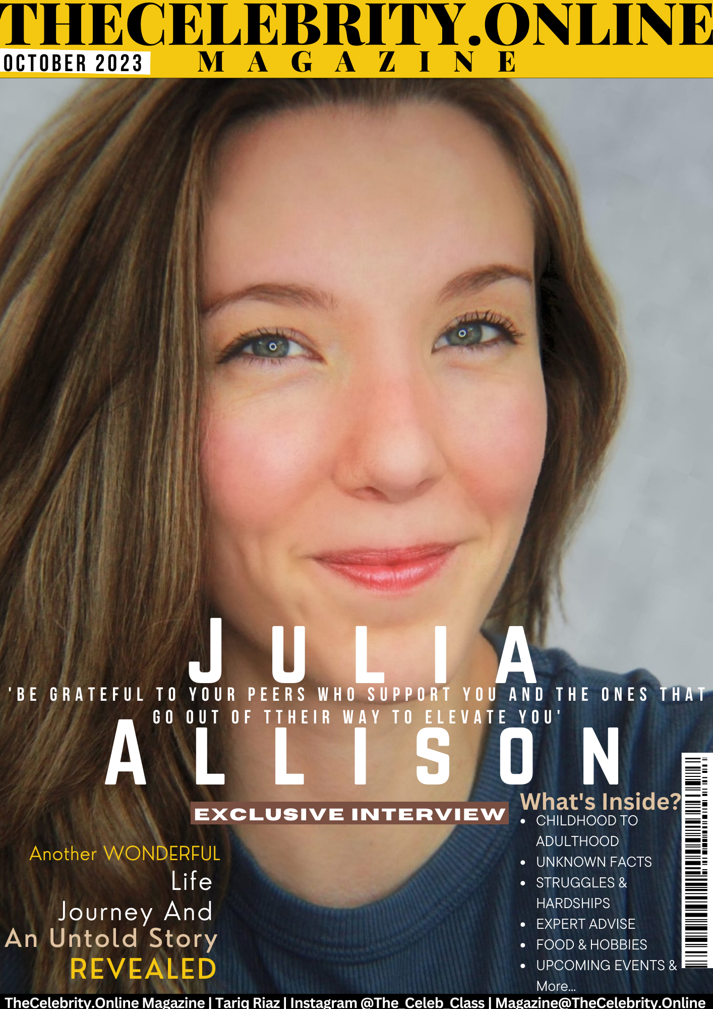 Julia Allison Exclusive Interview – ‘Be Grateful To Your Peers Who Support You And The Ones That Go Out Of Ttheir Way To Elevate You’