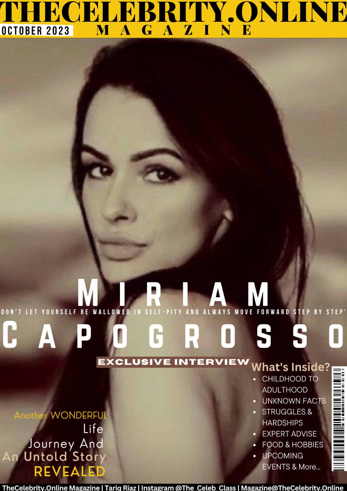 Miriam Capogrosso Exclusive Interview – ‘Don’t let yourself be wallowed in self-pity and always move forward step by step’