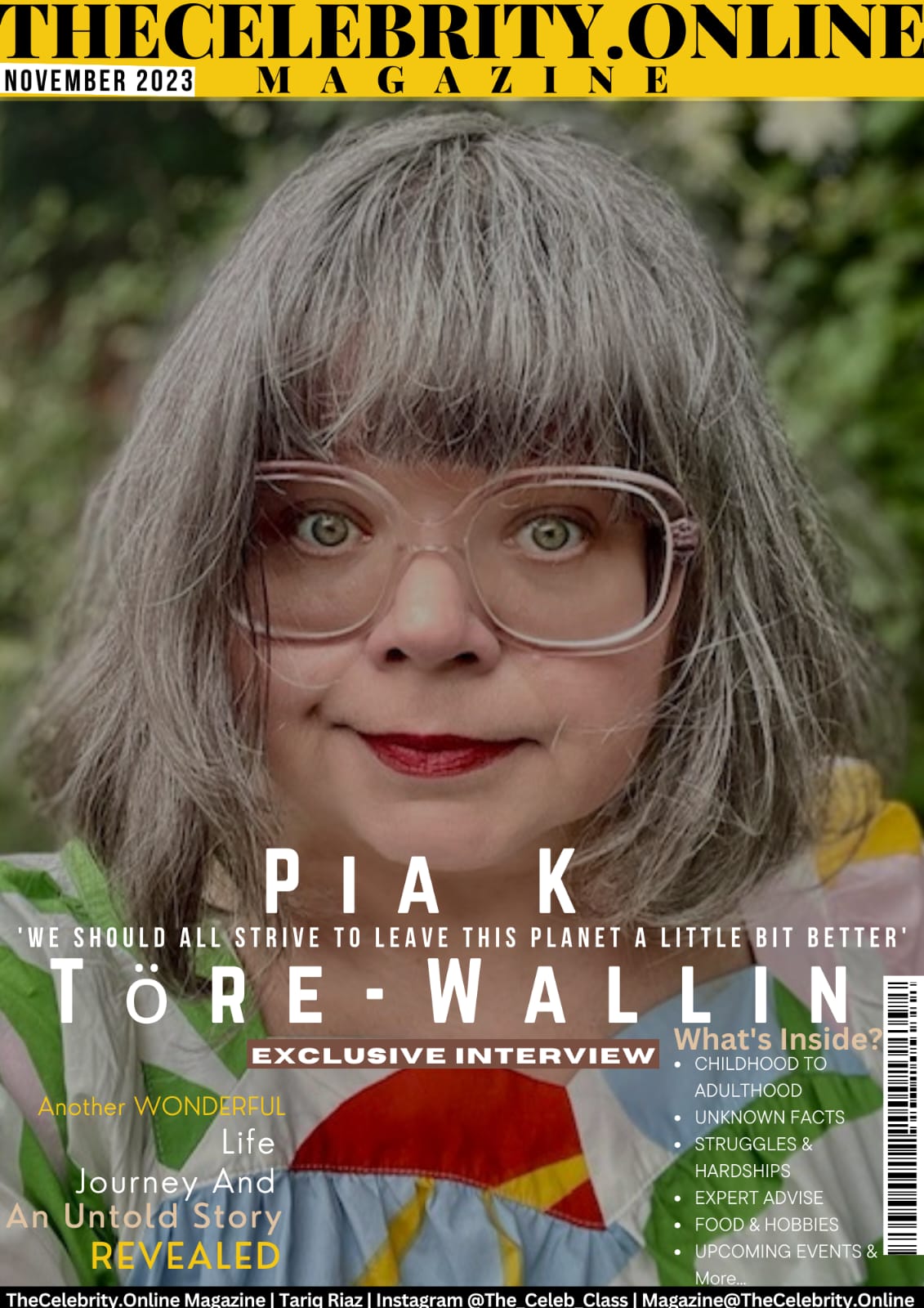 Pia K Töre-Wallin Exclusive Interview – ‘We Should All Strive To Leave This Planet A Little Bit Better’