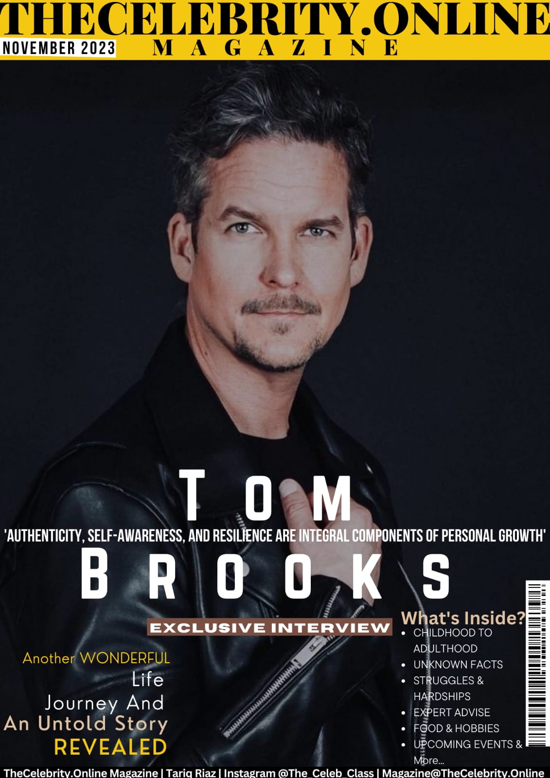 Tom Brooks Exclusive Interview – ‘Authenticity, Self-Awareness, And Resilience Are Integral Components Of Personal Growth’