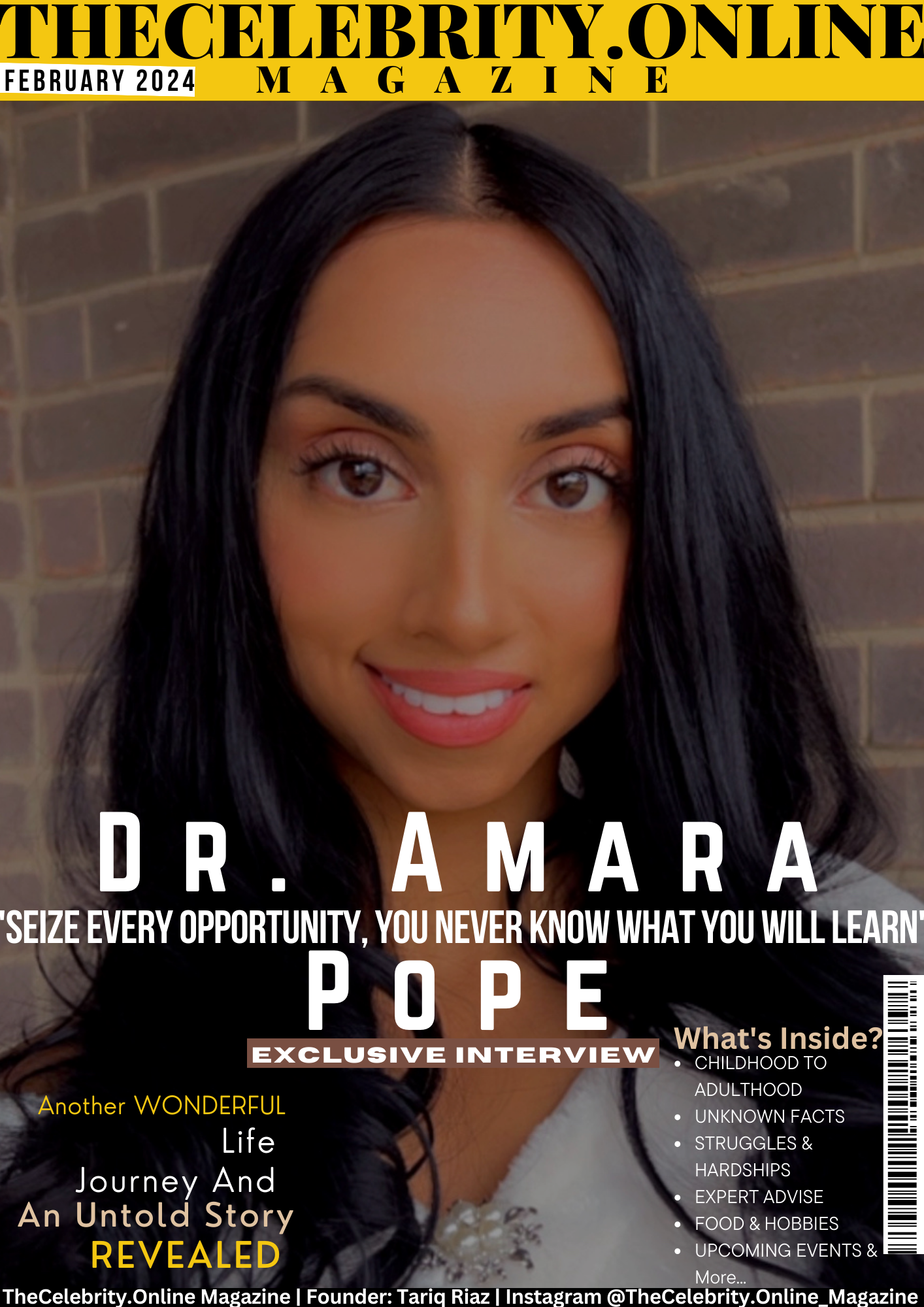 Dr. Amara Pope Exclusive Interview – ‘Seize Every Opportunity. You Never Know What You Will Learn’